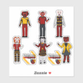 ピグライトストーン・アカデミーのクラス・ステッカー シール (シート)