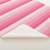 ピグラデーションッストライプク調の対角線 シェルパブランケット (3/4)