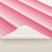 ピグラデーションッストライプク調 シェルパブランケット (3/4)