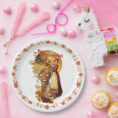 ピグリムガール感謝祭 ペーパープレート (パーティー)