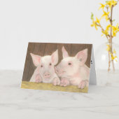 ピグレットアニバーサリーカード カード (黄色い花)