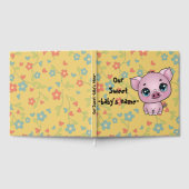 ピグレットテーマ新生児ゲストブック ゲストブック (全面)