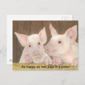 ピグレットポストカード ポストカード (正面/裏面)
