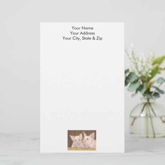 ピグレット 便箋 (スタンド正面)