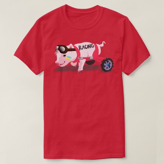 ピグレーシング Tシャツ (デザイン正面)