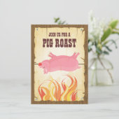 ピグローストパーティの招待状 招待状 (スタンド正面)