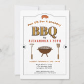 ピグローストBBQバーベキューバースデーパーティー 招待状 (正面)