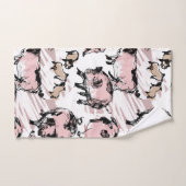 ピグ中国のイヤー誕生日オリジナルスケッチBTS2 バスタオルセット (ハンドタオル)