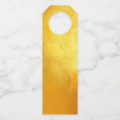 ピグ中国のイヤー赤金ゴールドペーパーカットボトルラベル ボトルネックタグ (裏面)