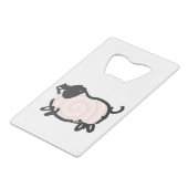 ピグ中国のカードボトルオープン クレジットカード栓抜き (裏面アングル)