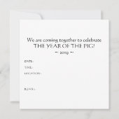 ピグ中国のキャラクター 招待状 (裏面)