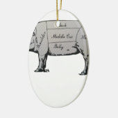 ピグ図 セラミックオーナメント (左)