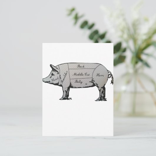 ピグ図 ポストカード (スタンド正面)