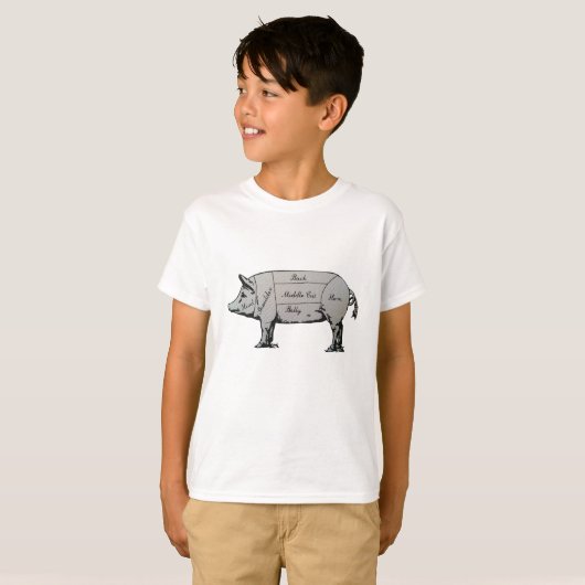 ピグ図 Tシャツ (正面フル)