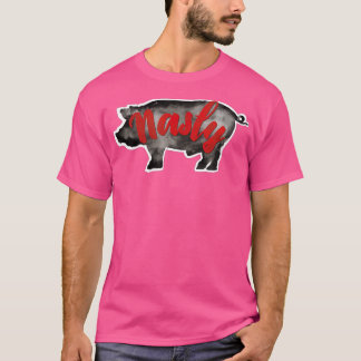 ピグ扱いにくおもしろいゲイ Tシャツ