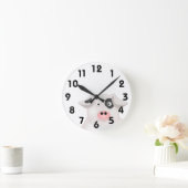 ピグ時計 ラウンド壁時計 (ホーム)