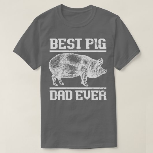 ピグ最高のパパエバーピグ Tシャツ (デザイン正面)