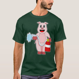 ピグ消防用消防ホース Tシャツ