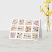 ピグ誕生日カード カード (黄色い花)