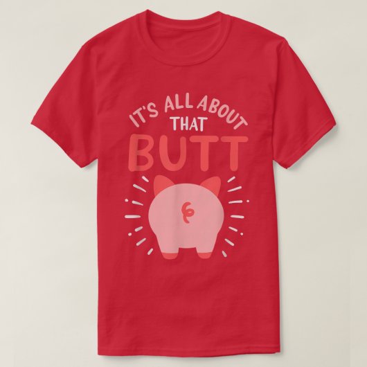 ピグ農家ピグショーザーズお尻 Tシャツ (デザイン正面)