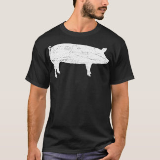 ピグ農家農業ヴィンテージ Tシャツ