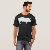 ピグ農家農業ヴィンテージ Tシャツ (正面フル)