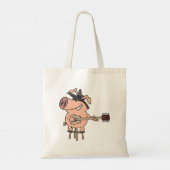 ピグ遊の青 トートバッグ (裏面)