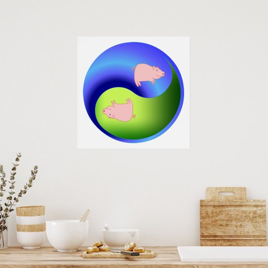 ピグ陰陽 ポスター (キッチン)