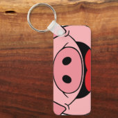 ピグ顔 キーホルダー (正面)