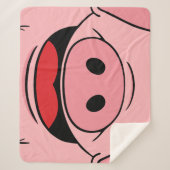 ピグ顔 シェルパブランケット (正面)