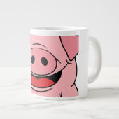 ピグ顔 ジャンボコーヒーマグカップ (正面右)