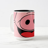 ピグ顔 ツートーンマグカップ (正面左)