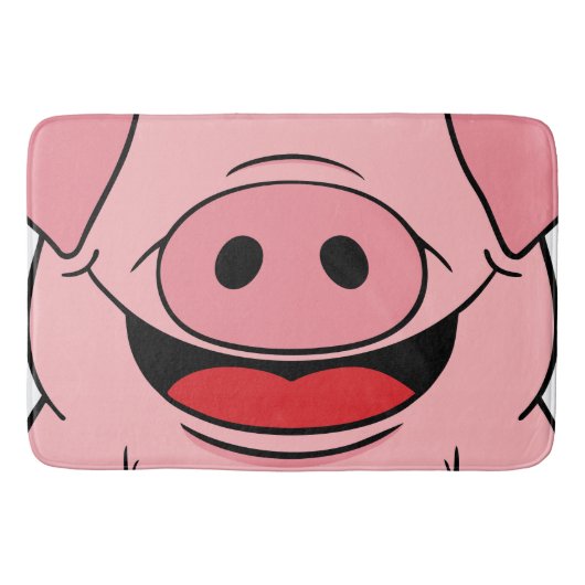 ピグ顔 バスマット (正面)