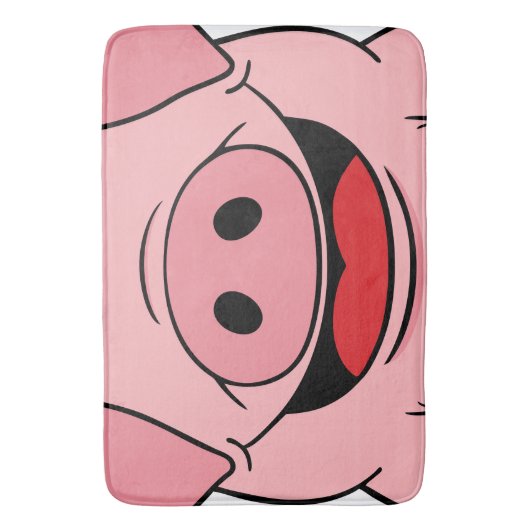 ピグ顔 バスマット (正面縦)