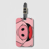 ピグ顔 ラゲッジタグ (正面縦)