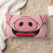 ピグ顔 ランバークッション (ブランケット)