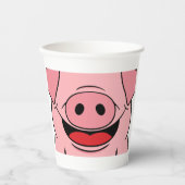 ピグ顔 紙コップ (正面)