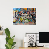 ピグ風変わり顔 ポスター (ホームオフィス)