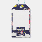 ピグ飛んでいるサンタ ギフトタグ (裏面)