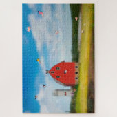 ピグ飛んでいるファームパズル ジグソーパズル (縦)