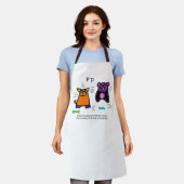 ピグ&パンダ エプロン (着用した状態)