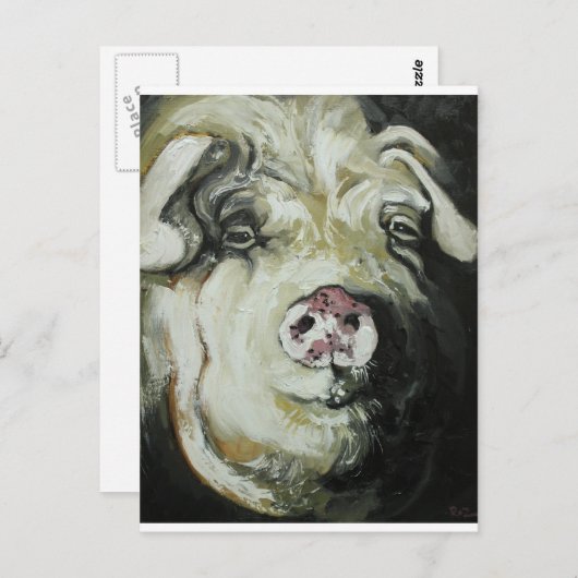 ピグ#7 ポストカード (正面/裏面)