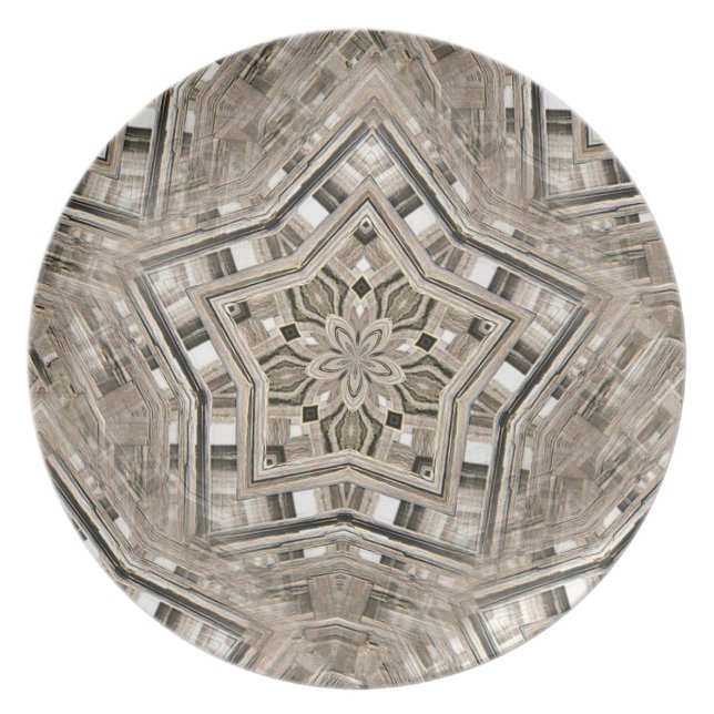 ピケットの星形五角形 プレート (正面)