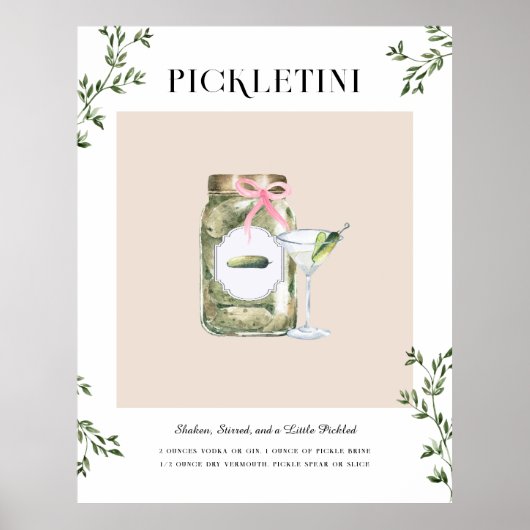 ピケットイニ | バチェロレッテのシグネチャードリンク ポスター (正面)