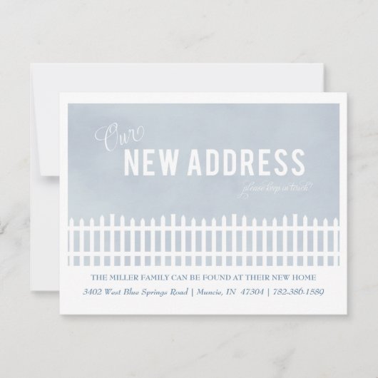 ピケットフェンスの移動告知 シーズンカード (正面)