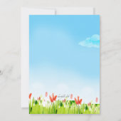 ピケットフェンス招待状 招待状 (裏面)