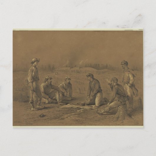 ピケ取引 ポストカード (正面)