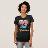 ピコス・デ・エウロパ国立公園 レトロ風デザイン Tシャツ (正面フル)