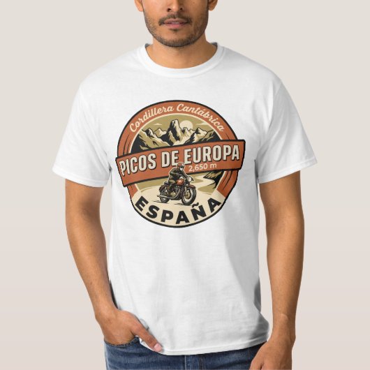 ピコス・デ・エウロパ スペイン バイク Tシャツ (正面)