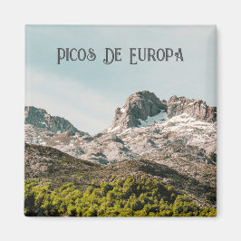 ピコス・デ・エウロパ スペイン 山の風景 写真 マグネット